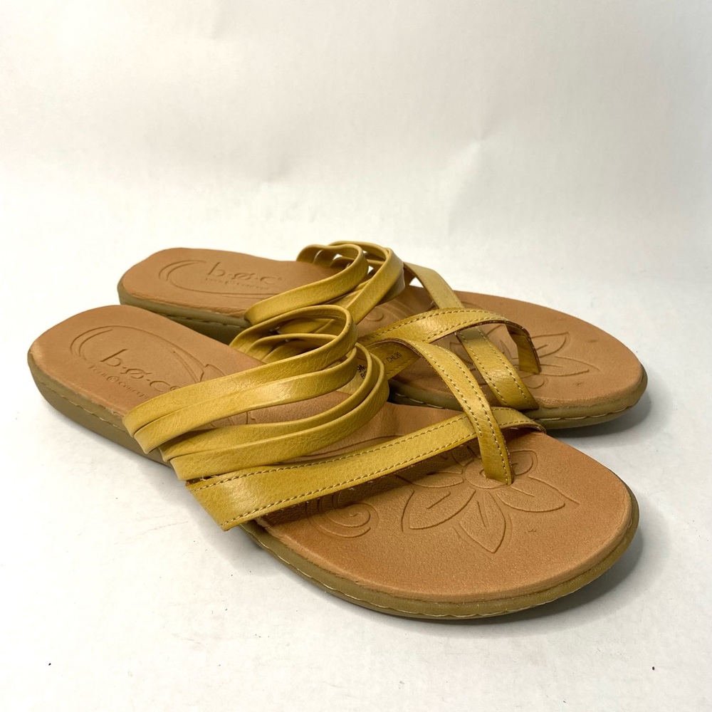Boc tan strappy thong sandal